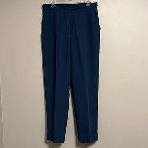 Harve Benard Slate‎ Blue High Waisted Straight Leg Trouser Pants Size 12